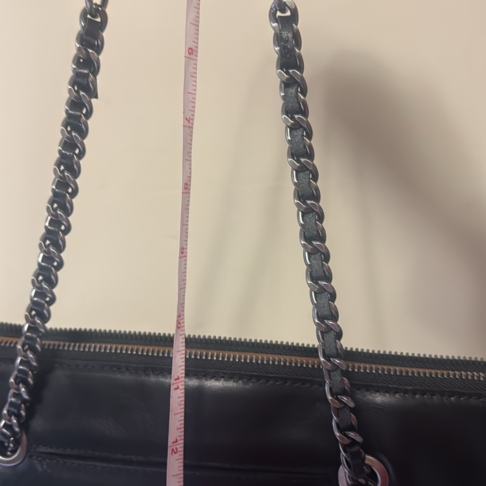 Patricia Nash Leather Elegant Black Leather Tote Bag, new - Picture 14 of 14
